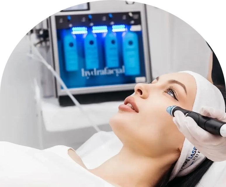 Facial treatment with modern equipment