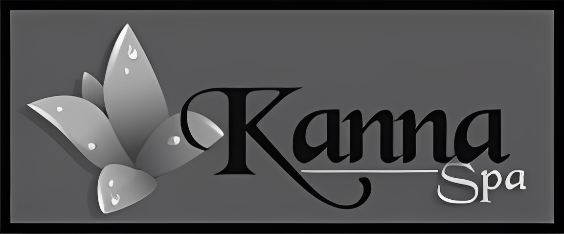 Kanna Spa branding with leaf motif